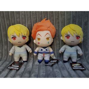 3 Great Eastern - Hunter X Hunter - 8" Plushes - (1) Hisoka & (2) Curapika
